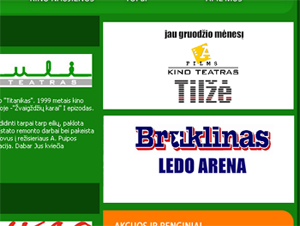 Bruklinas - Ledo arena, Tilze - nauja kino sale